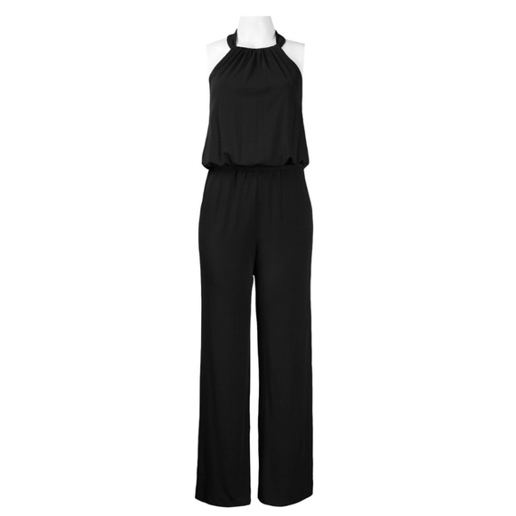 Halter Jumpsuit(JS4R5824/BLACK) - Picture 3 of 5